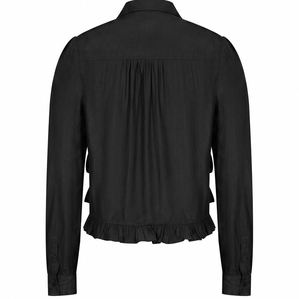 Celia Long Sleeve Ruffle Blouse
