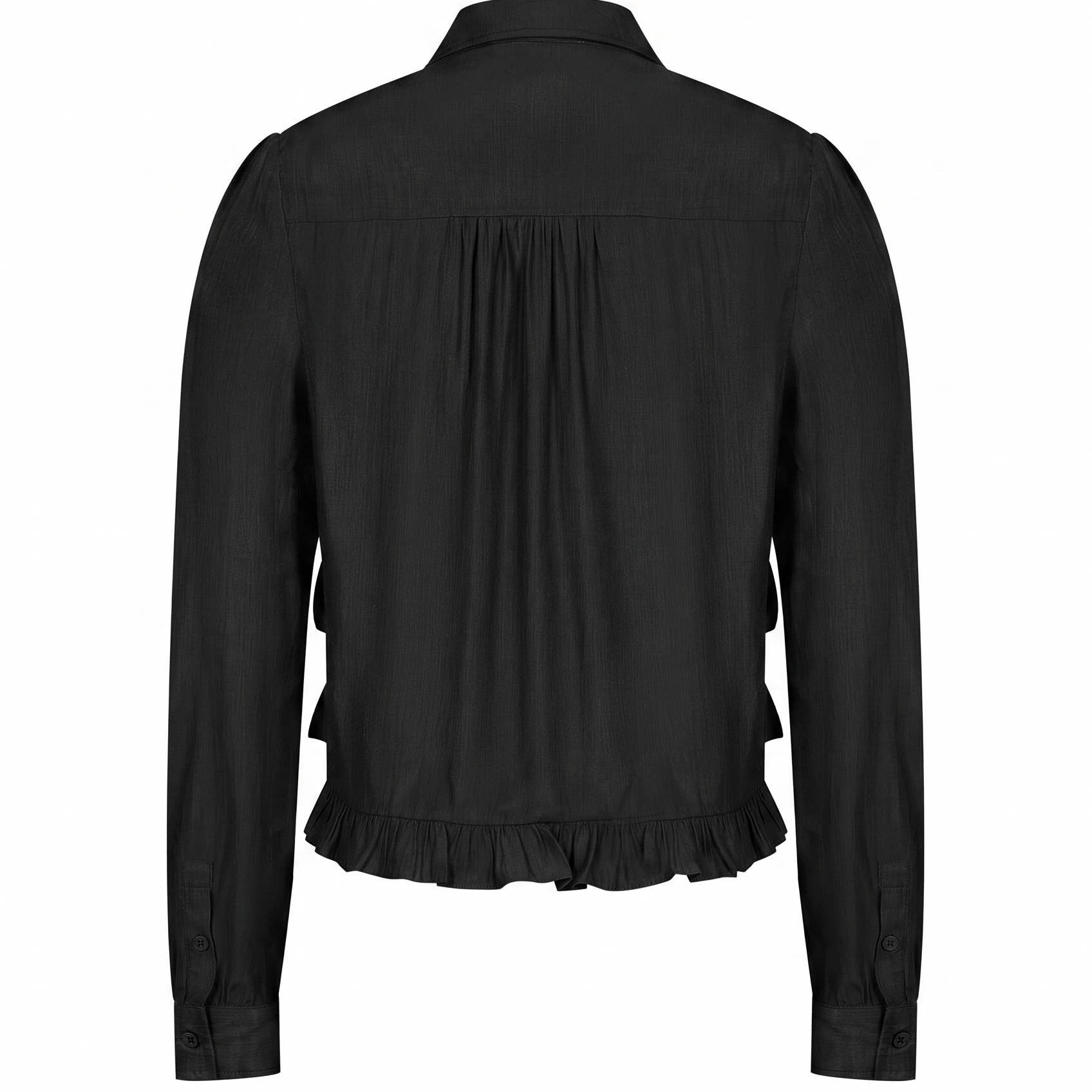 Celia Long Sleeve Ruffle Blouse