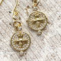 Queen bee earrings boutique salon jewelry spa trendy