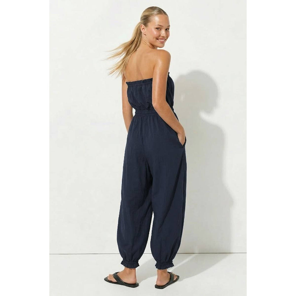 Strapless Balloon Leg Jumpsuit