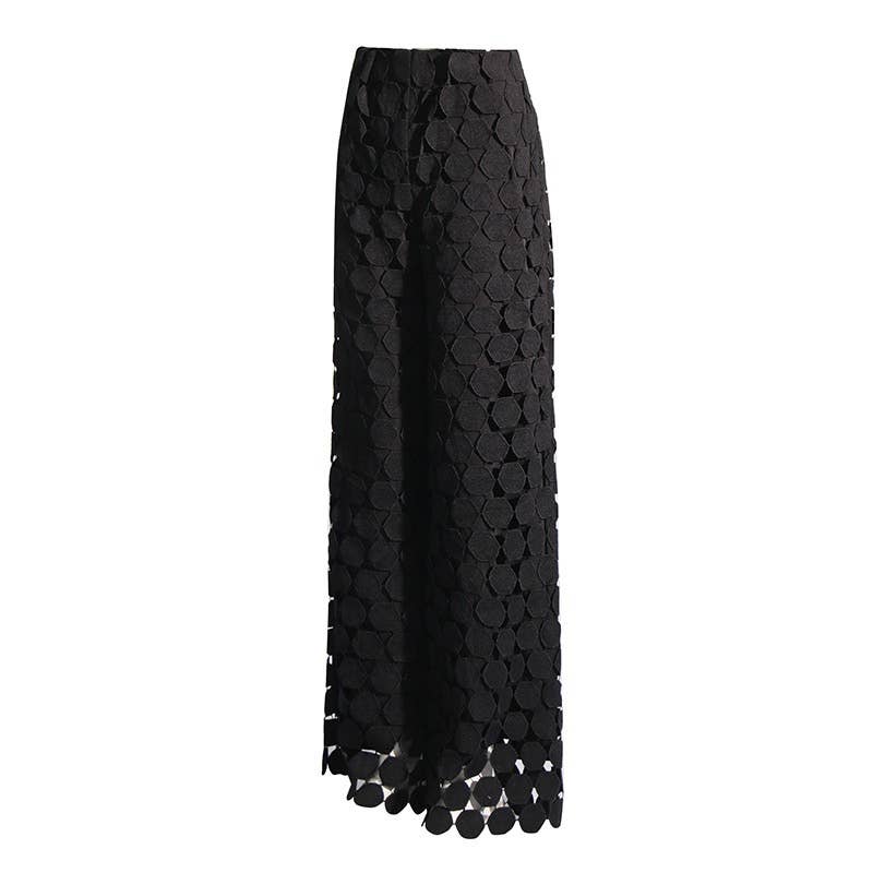Tassel High-Waist Trousers - Spring Chic