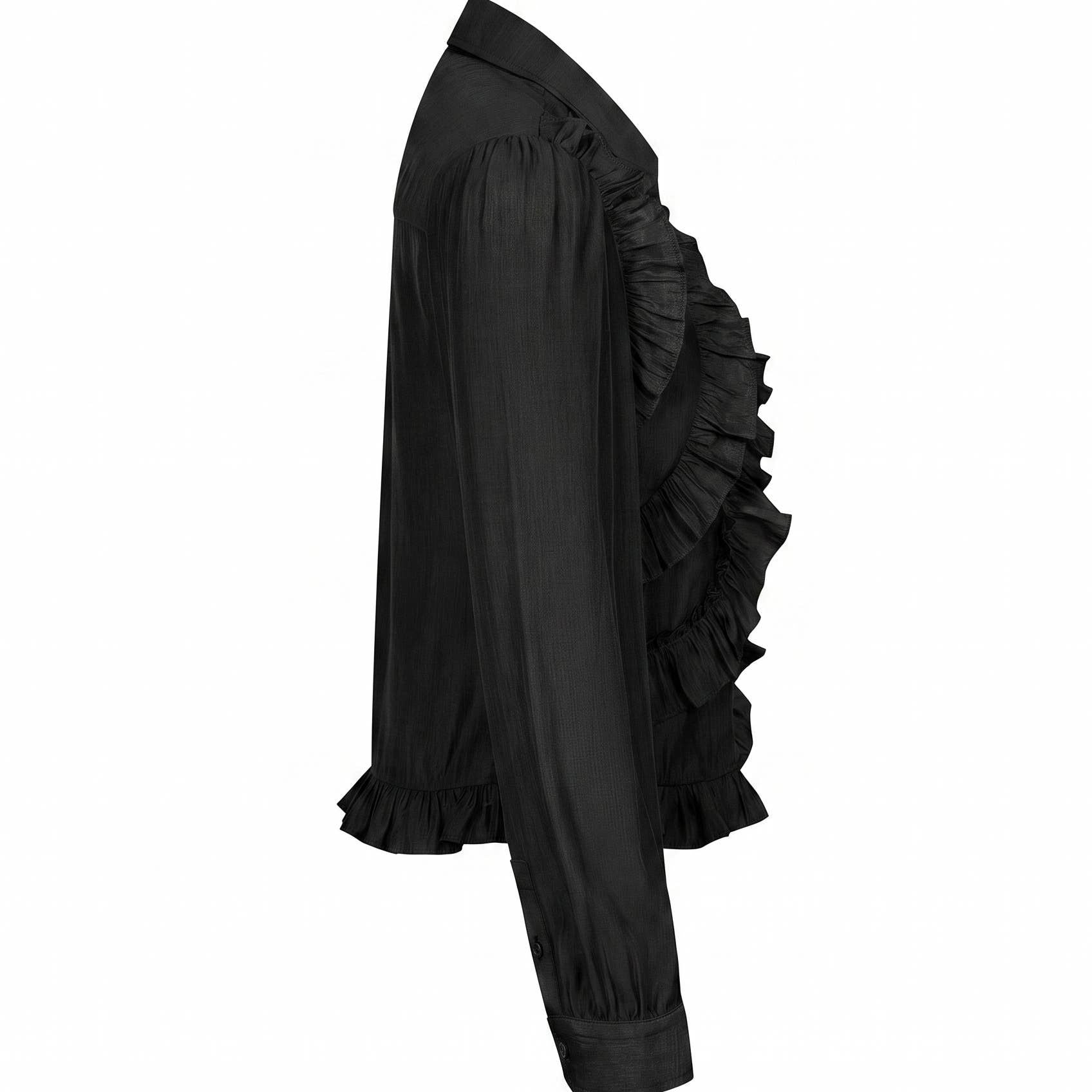 Celia Long Sleeve Ruffle Blouse