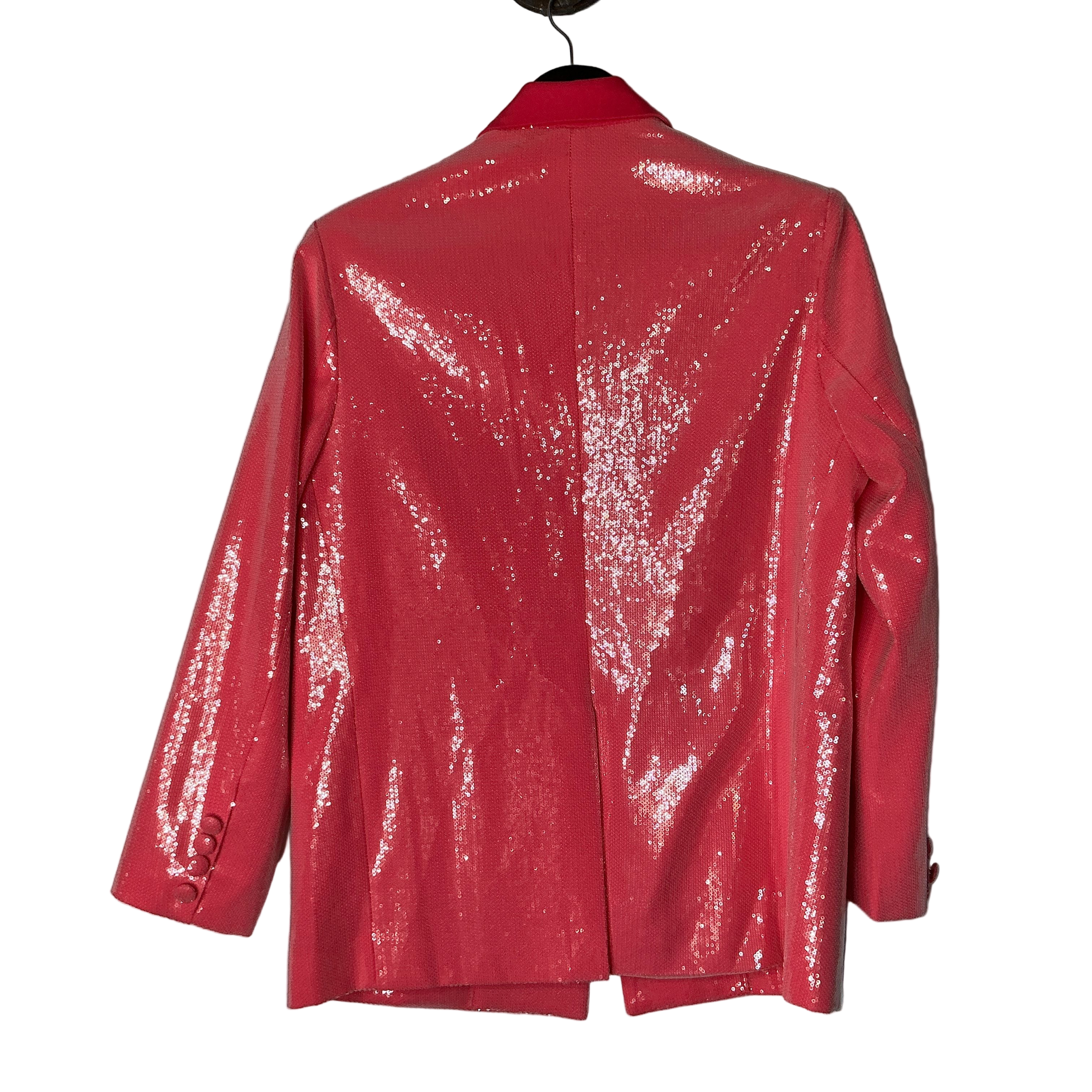 Hot Pink Sequin Blazer