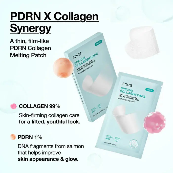 ANUA PDRN Collagen Melting Patch for Neck Singe Mask