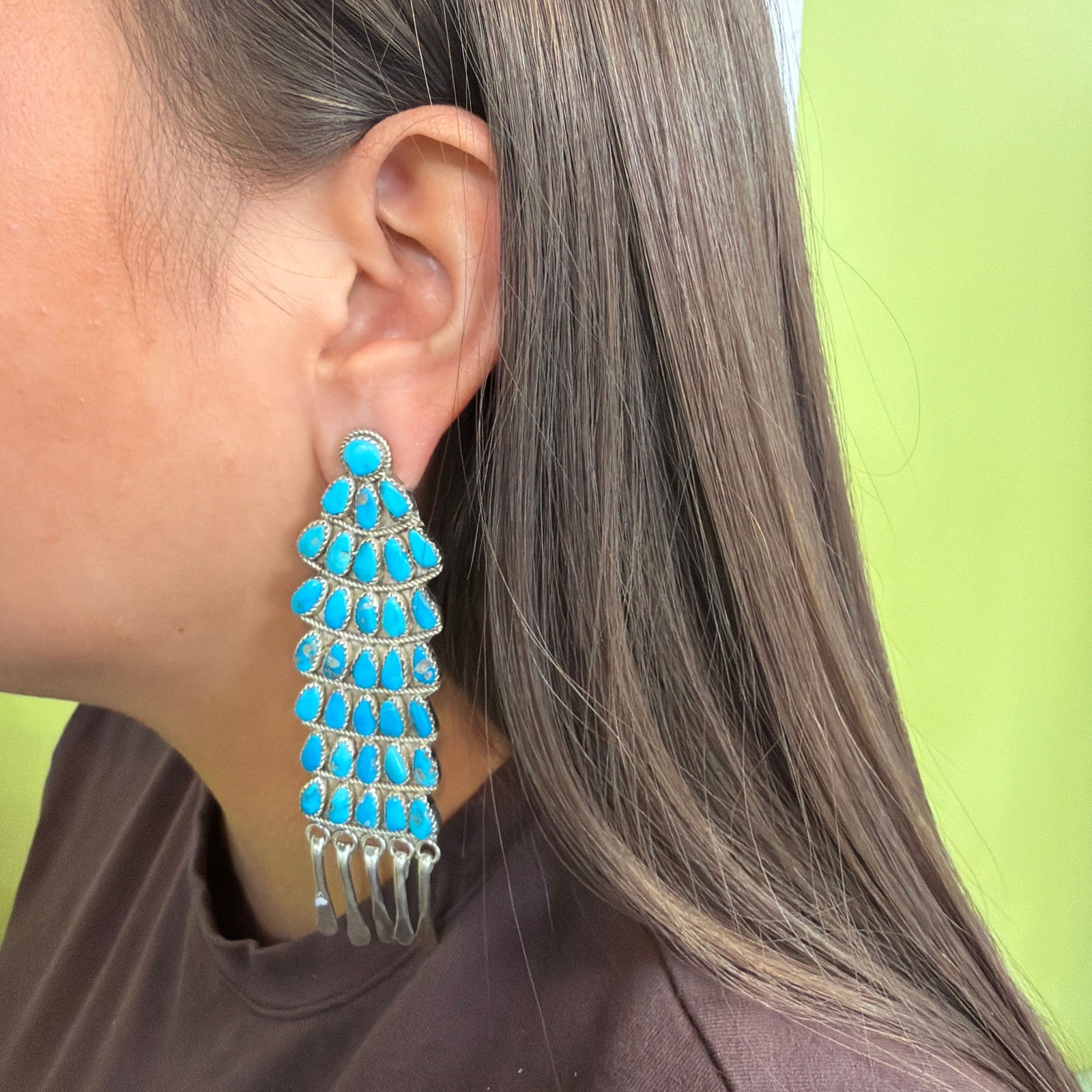 Turquoise Chandelier Earrings