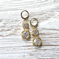 Crystal earrings boutique salon bridal jewelry sparkly spa