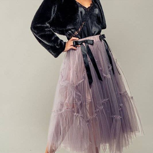 Crystal Gaze Tulle Skirt