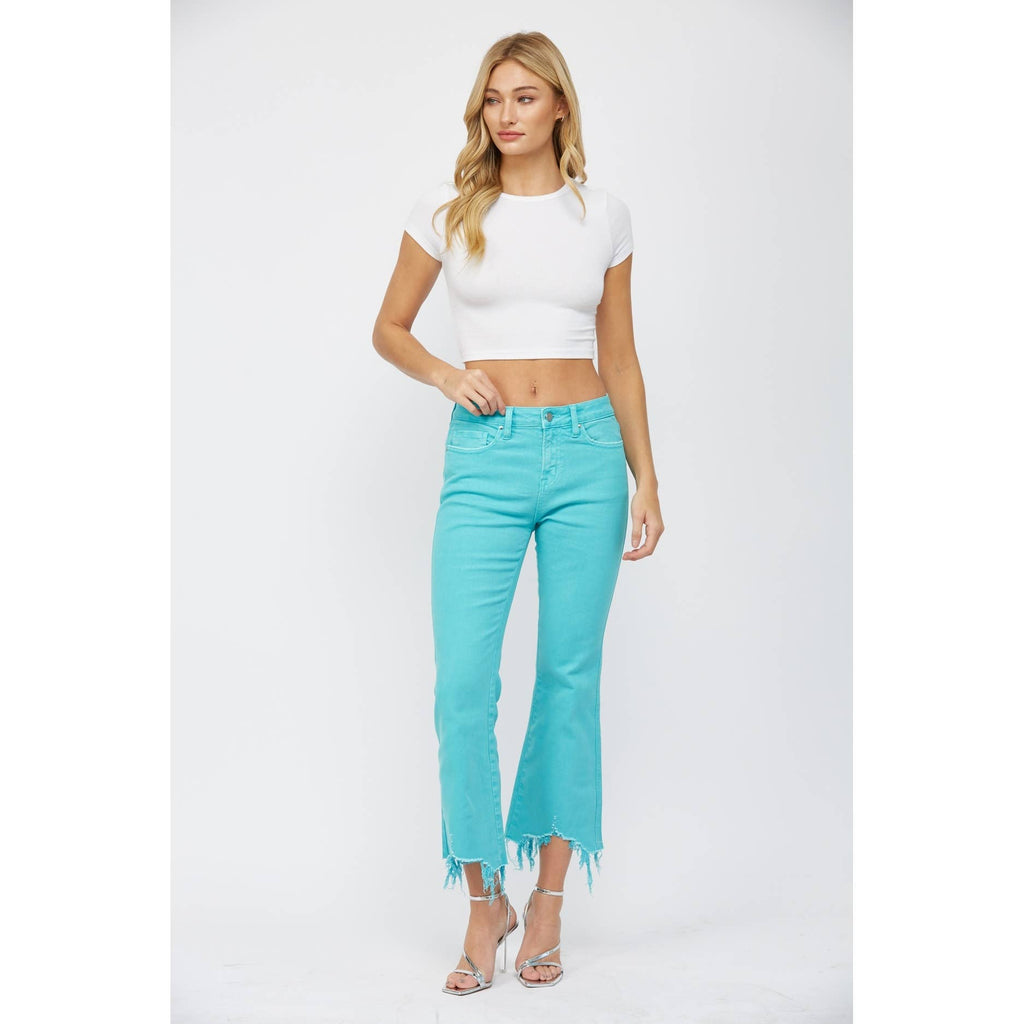 HIGH RISE CROP FLARE