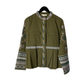 Army Green Embroidered Jacket