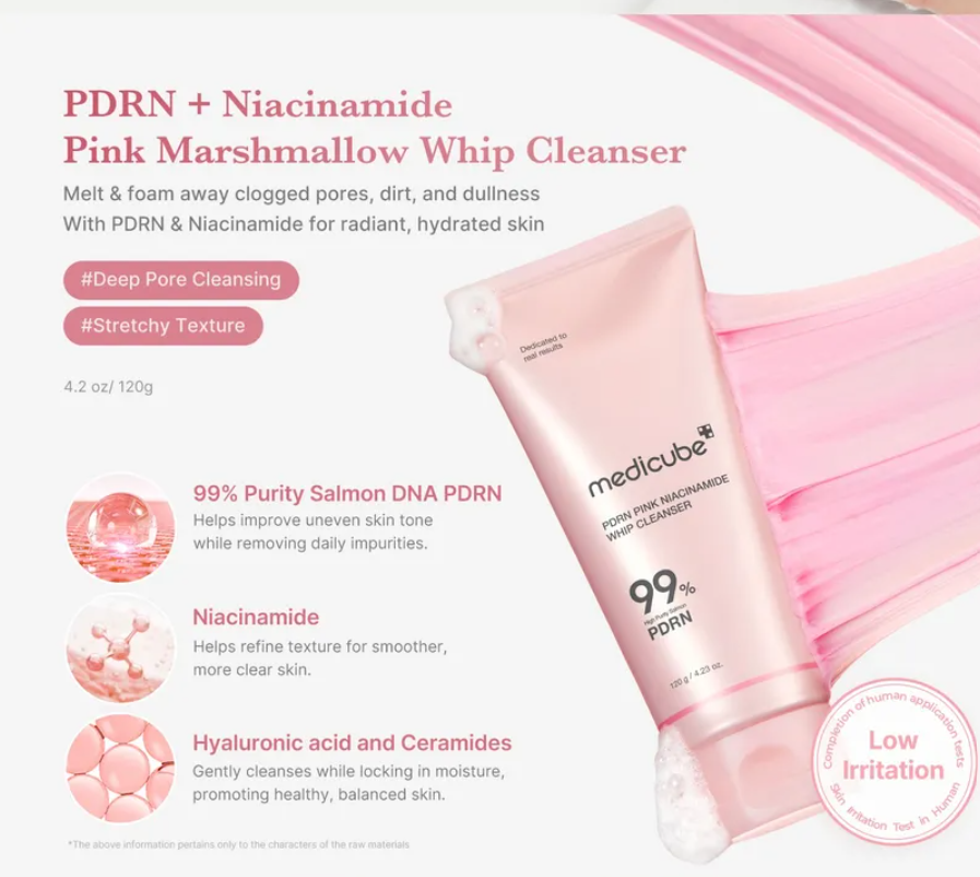 MEDICUBE PDRN Pink Niacineamide Whip Cleanser 15g MINI