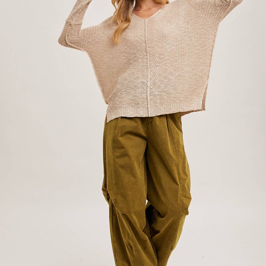 BILLOWY SILHOUETTE CHINO PANTS