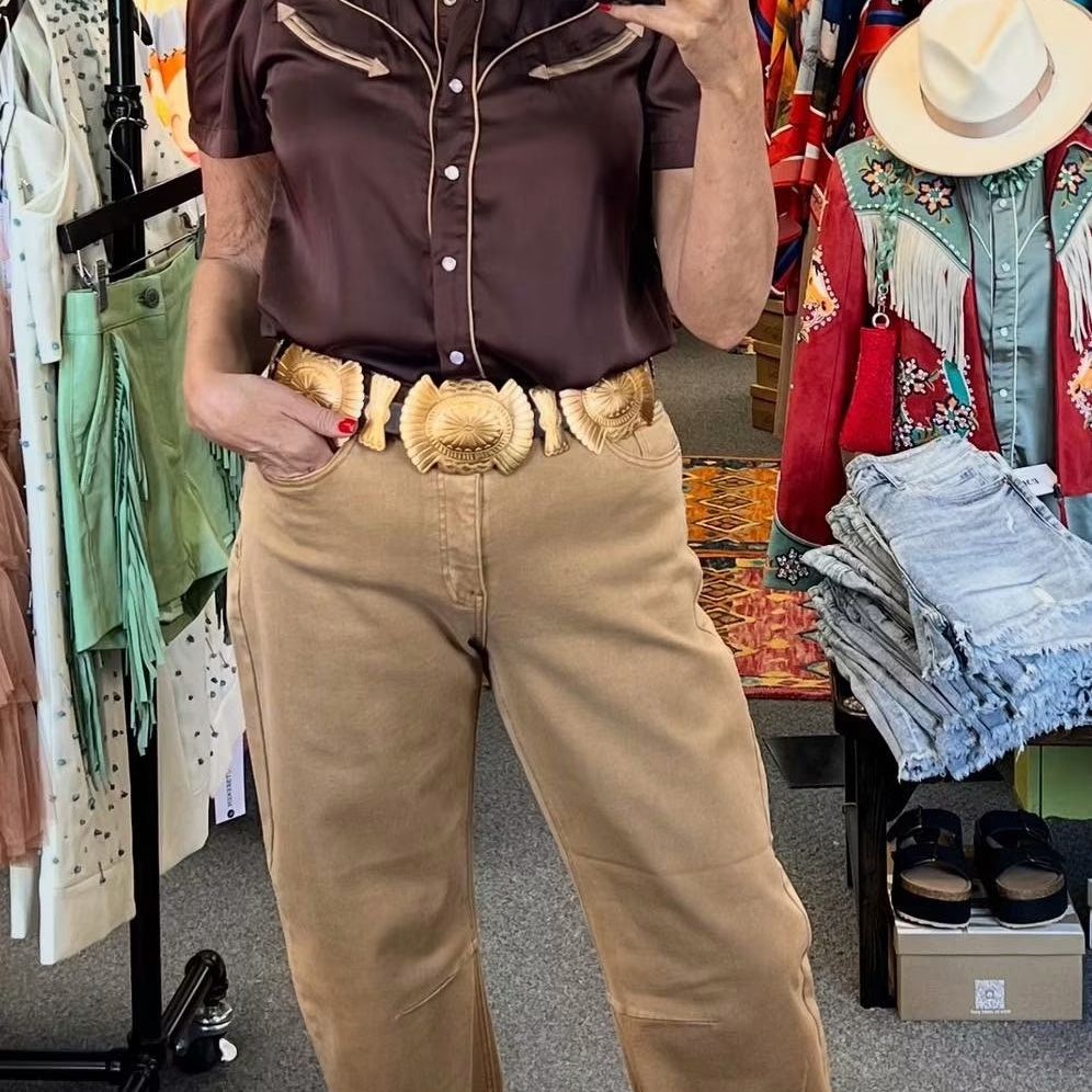 Howdy Hanny Short Sleeve Western Top