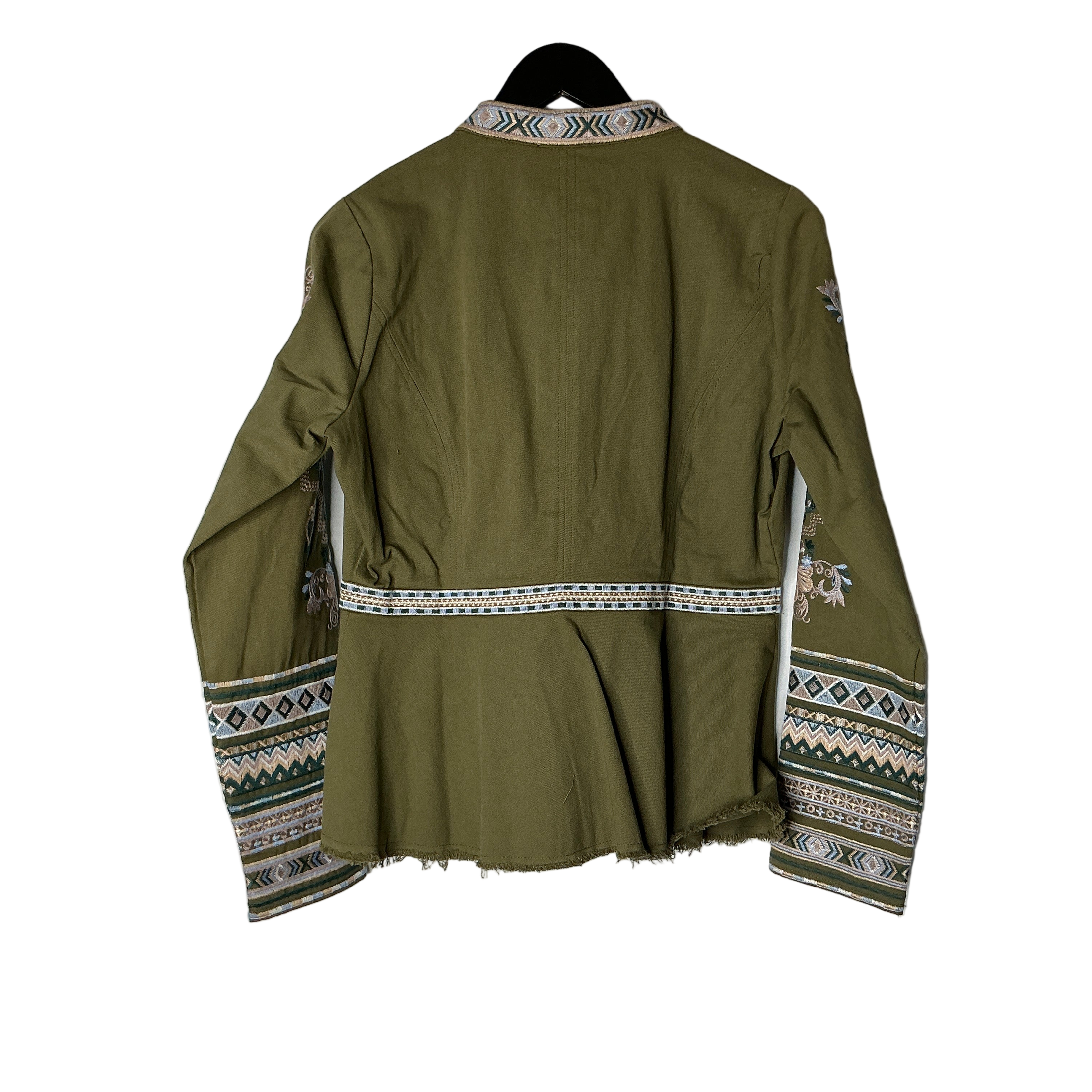 Army Green Embroidered Jacket