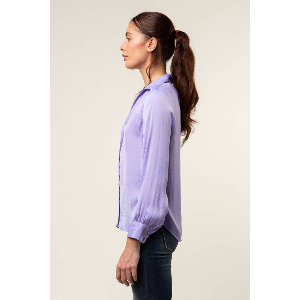 Neck Shirt With Open Seam Sleeve