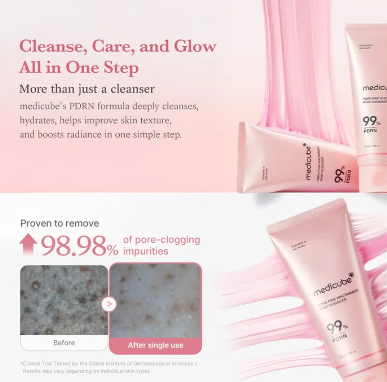 MEDICUBE PDRN Pink Niacineamide Whip Cleanser 15g MINI