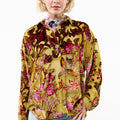 Holiday Jewels Burnout Velvet Blouse
