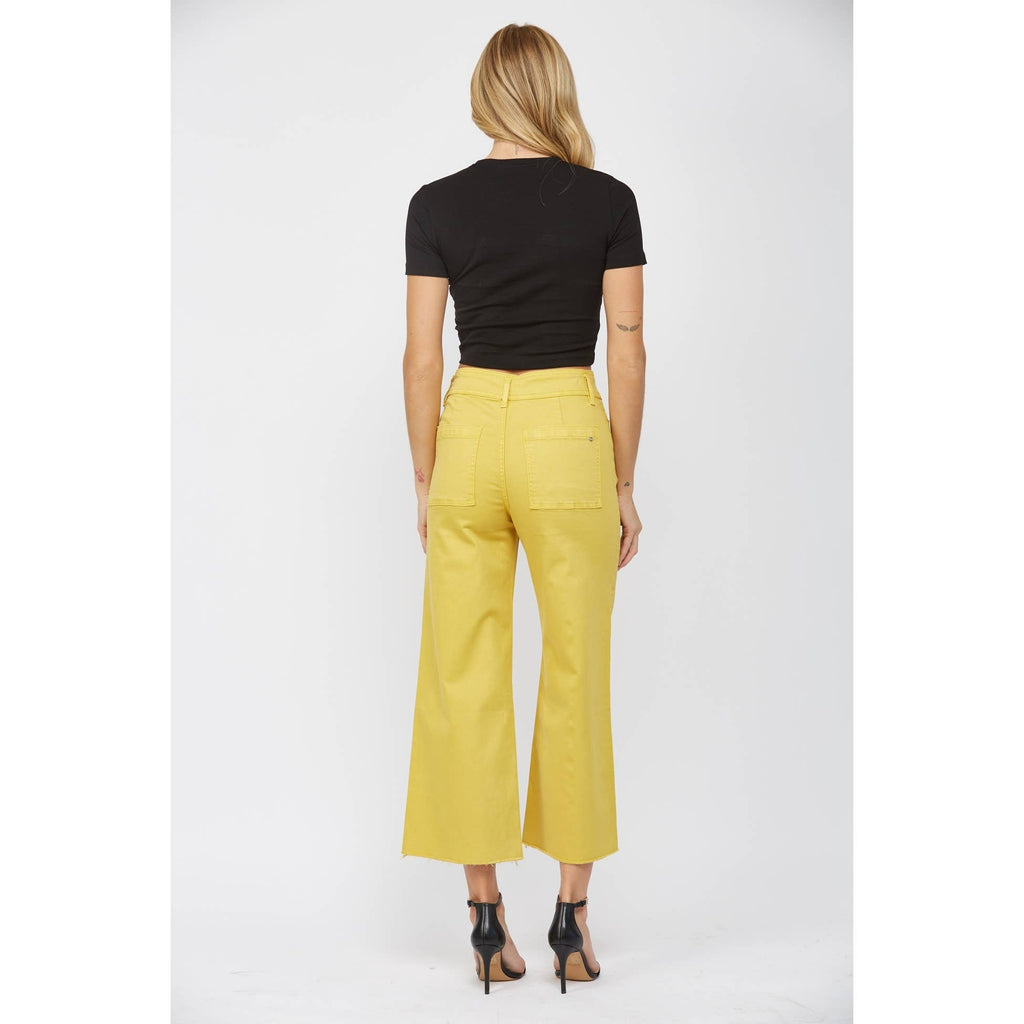 CROPPED WIDE LEG WITH FRONT POCKET