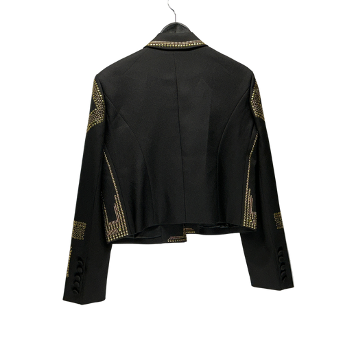 Balmain Black Embroidered Blazer
