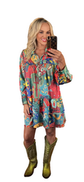 Western Print Dress