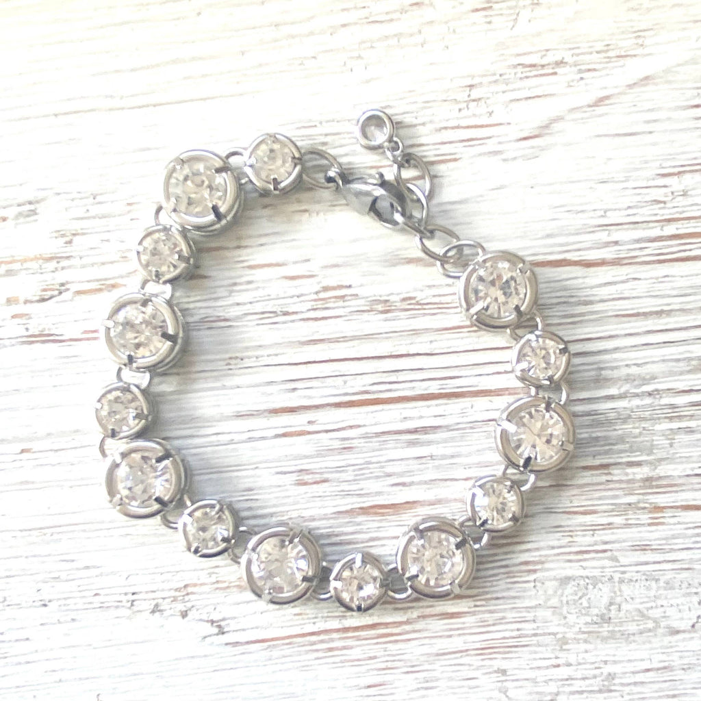 Crystal bracelet chunky boutique salon jewelry statement