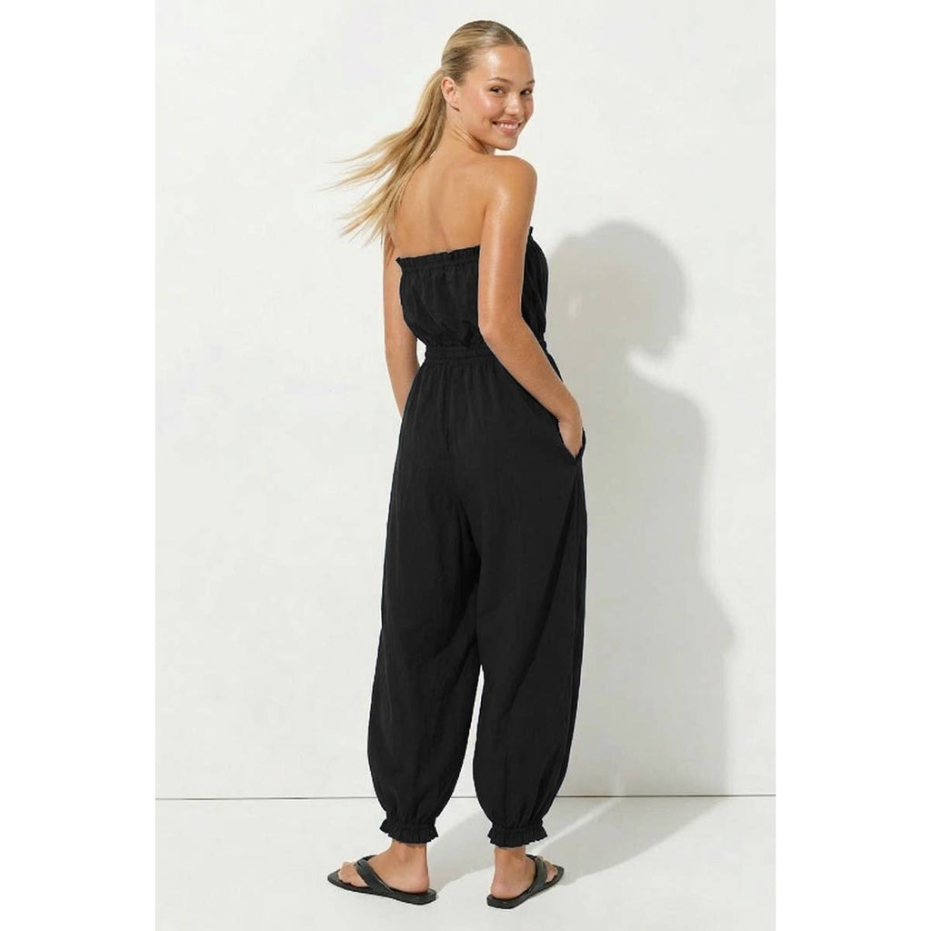 Strapless Balloon Leg Jumpsuit