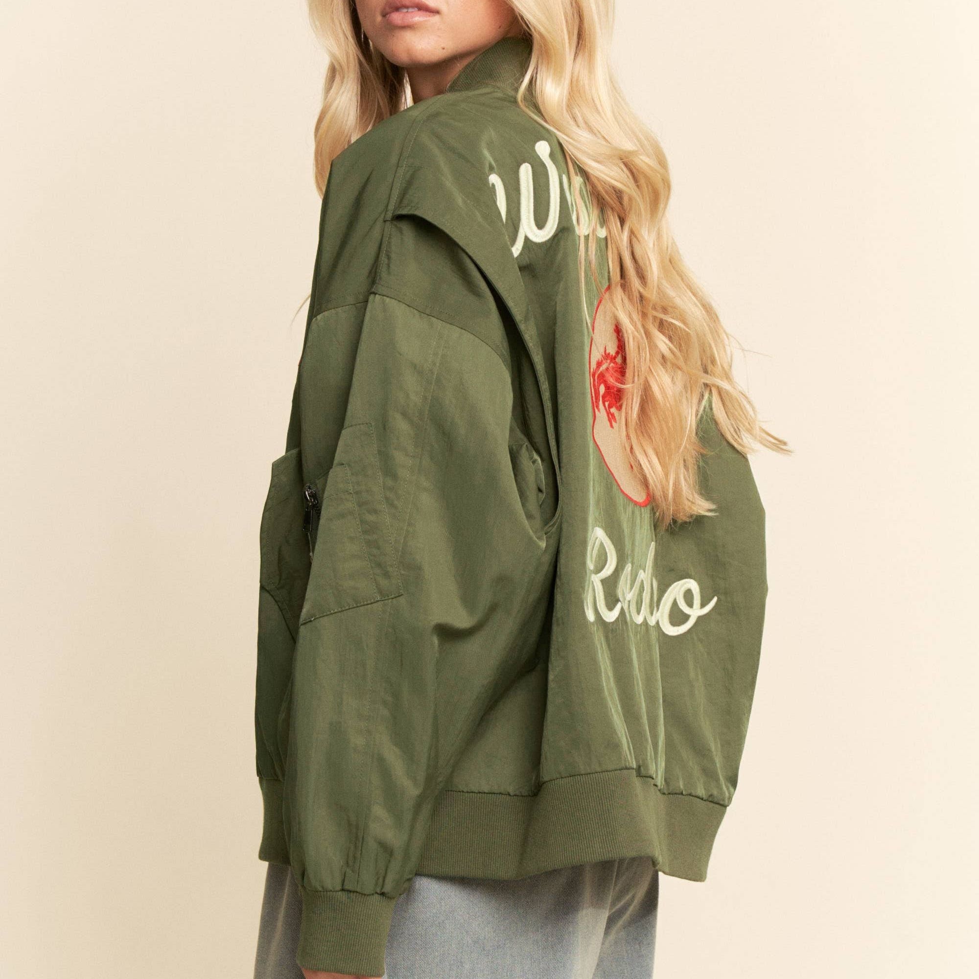 West Coast Rodeo Embroidered Bomber Jacket