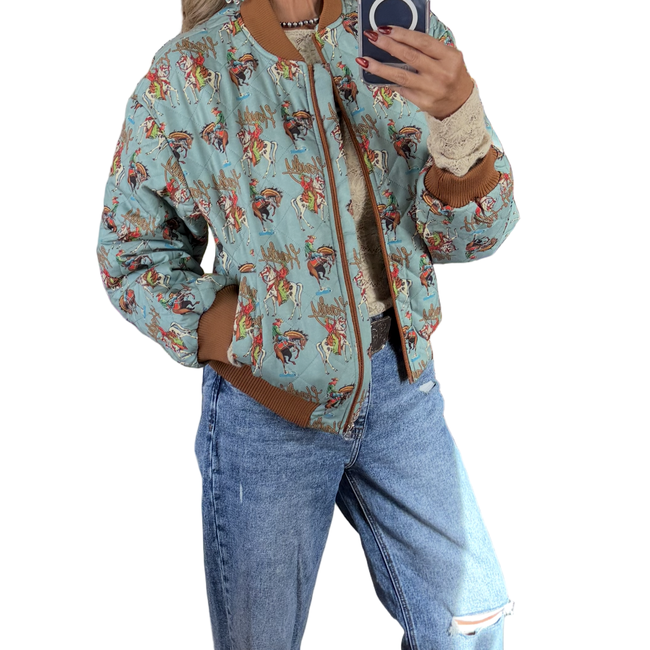 Teal Howdy Jacket