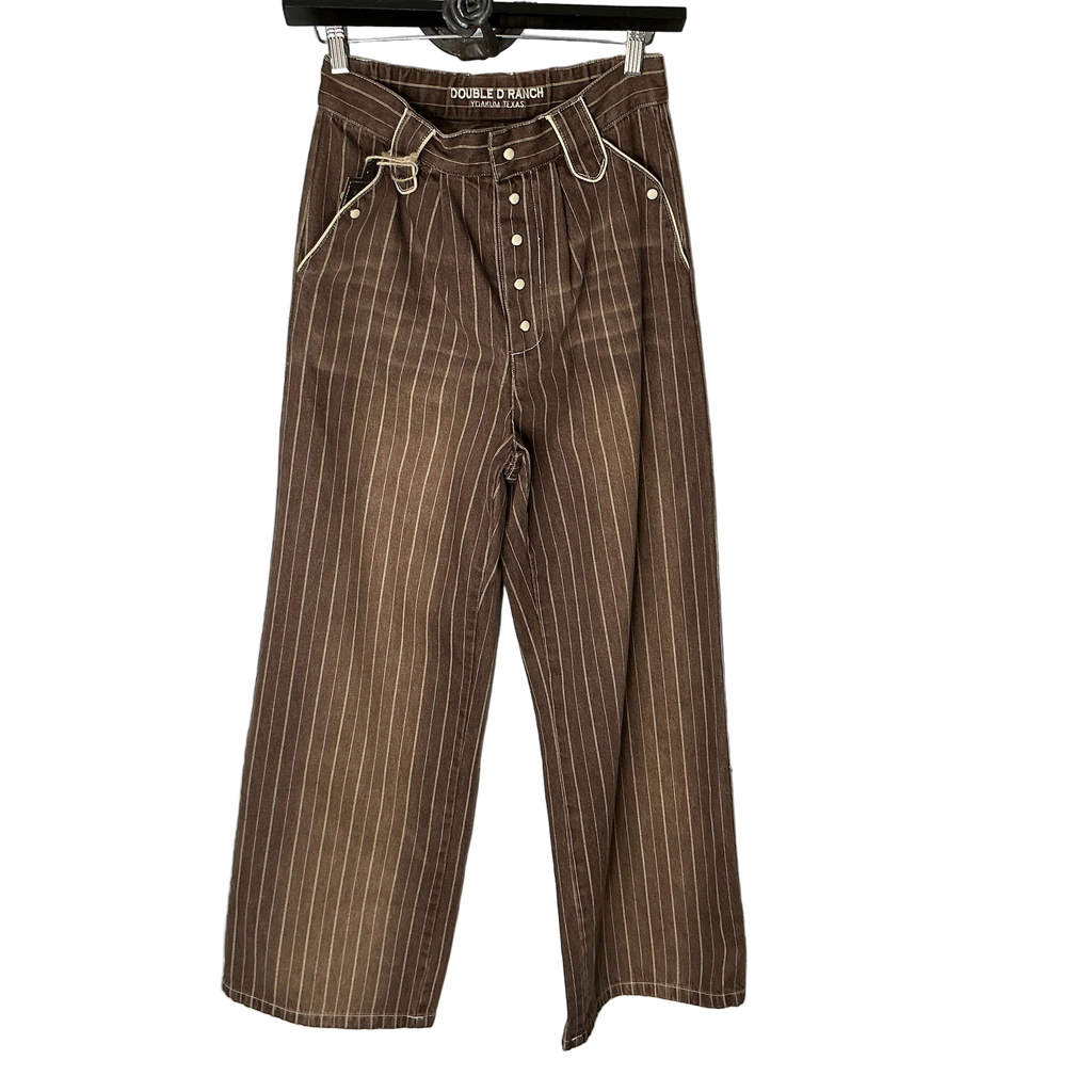 Double D Ranch Brown Striped Trousers