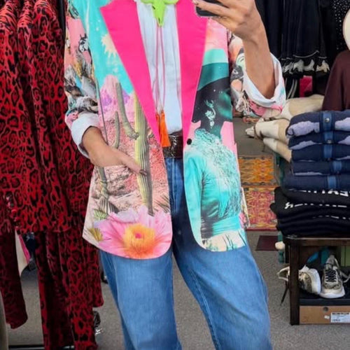 Baha Ranch Retro Pop Western Pop Cowgirl Blazer