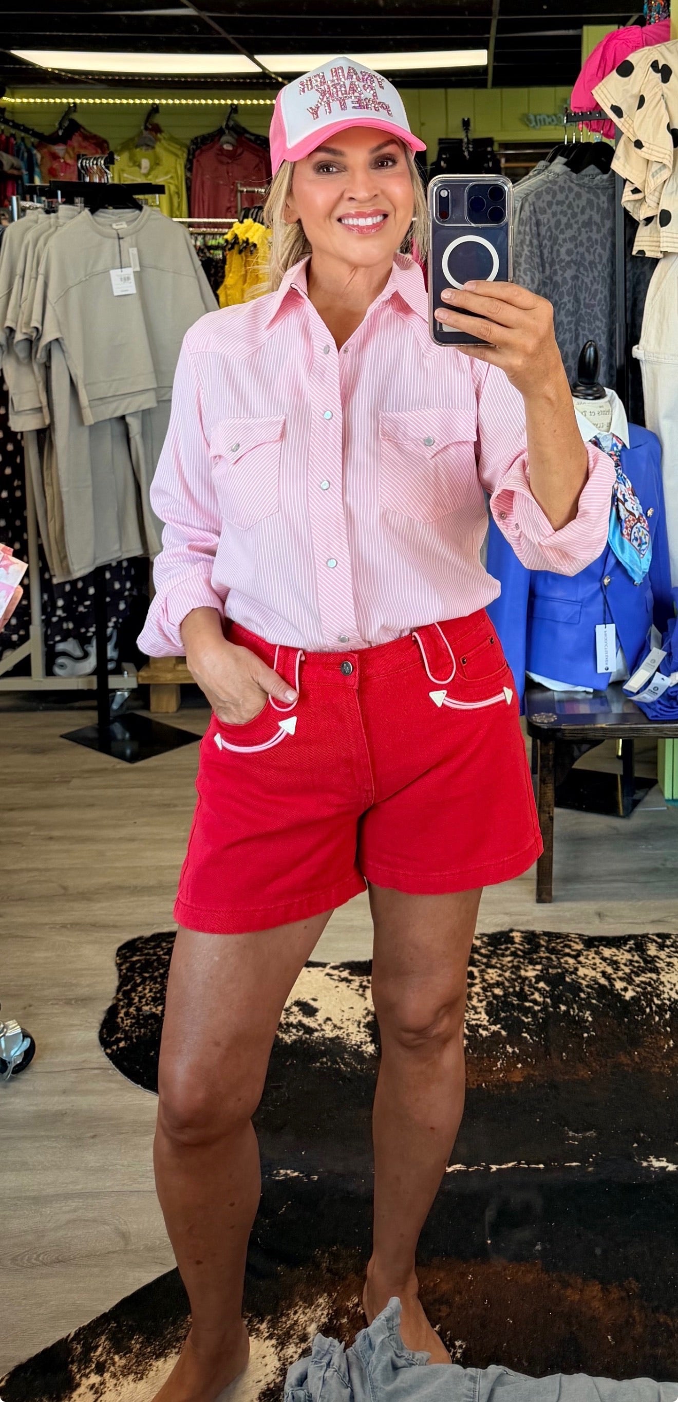 Pretty in pink western shirt