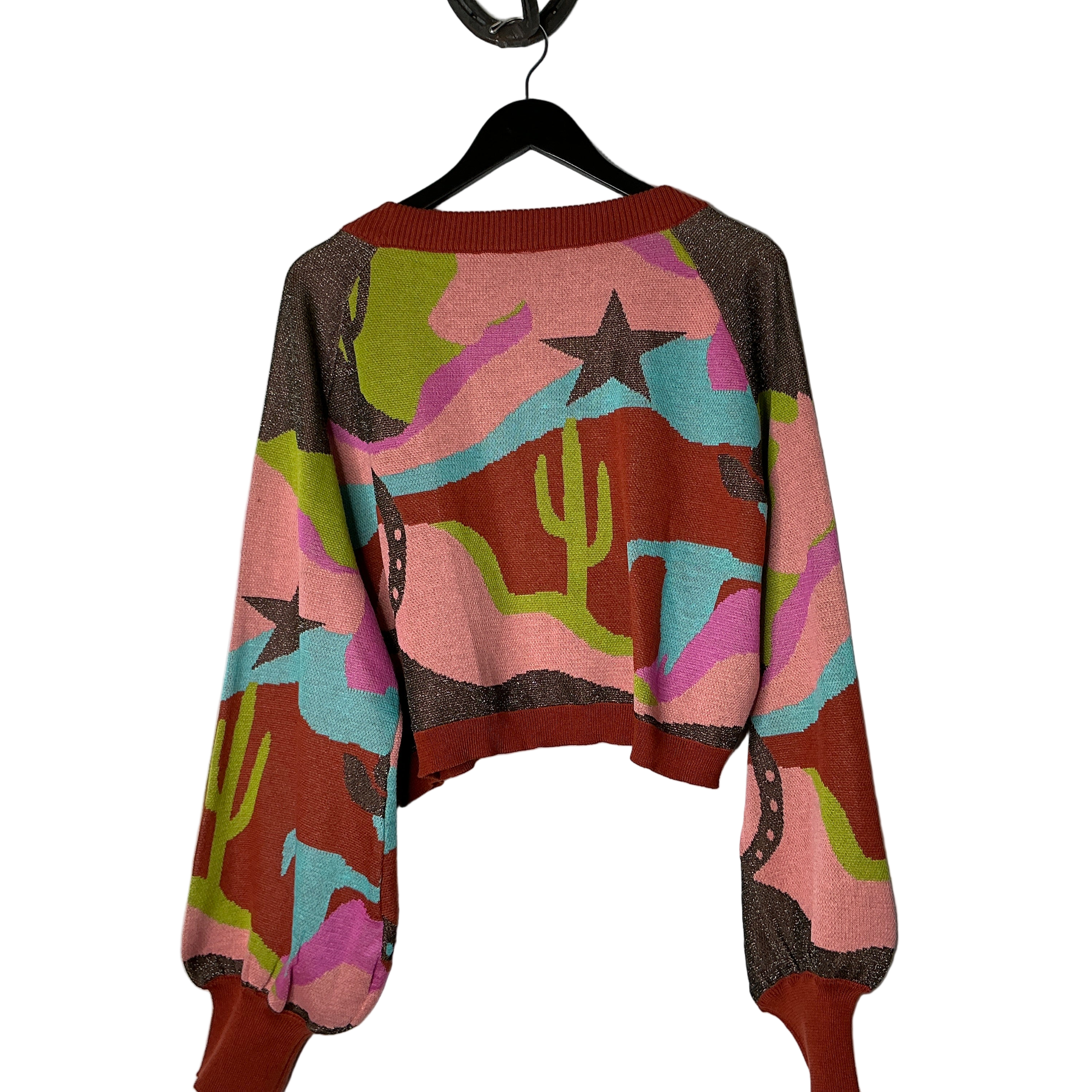 Desert Print Knit Sweater