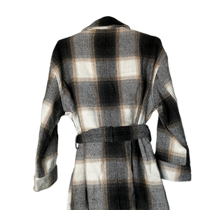 Plaid Belted Coat