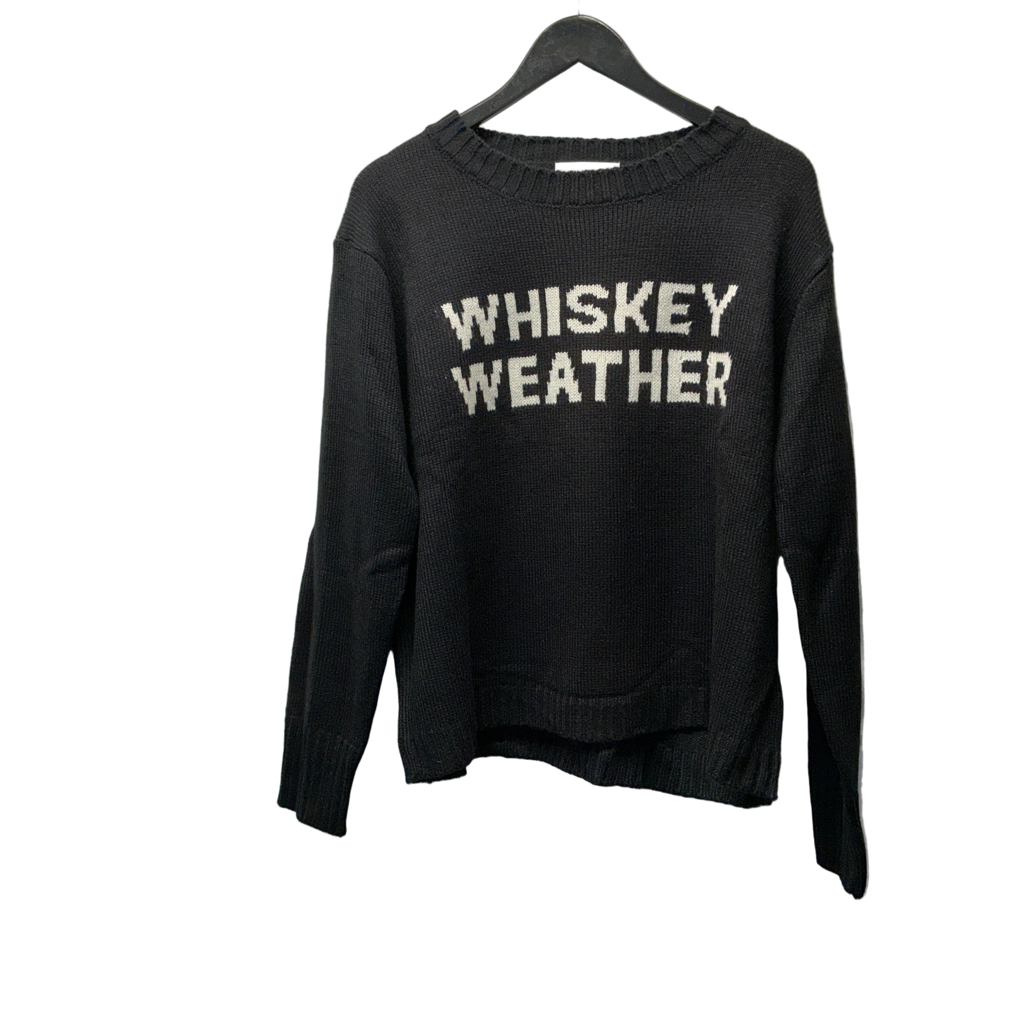 Black Whiskey Weather Knit Sweater