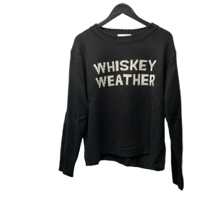 Black Whiskey Weather Knit Sweater