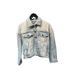 “Buck Off” Beaded Jean Jacket