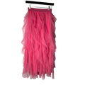 Pink Tulle Long Skirt