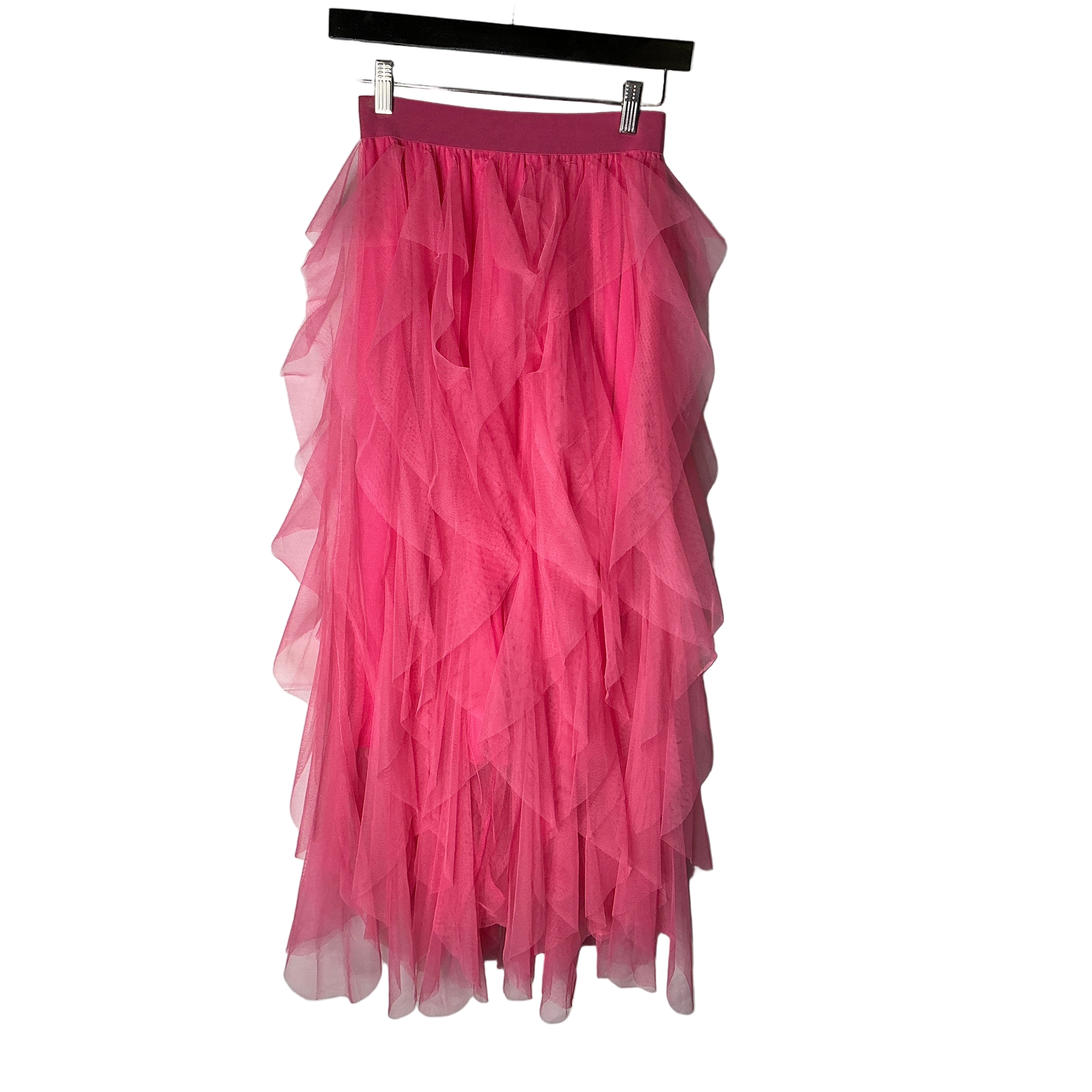Pink Tulle Long Skirt