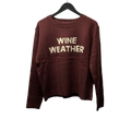 Burgundy Wine Weather Knit Sweater