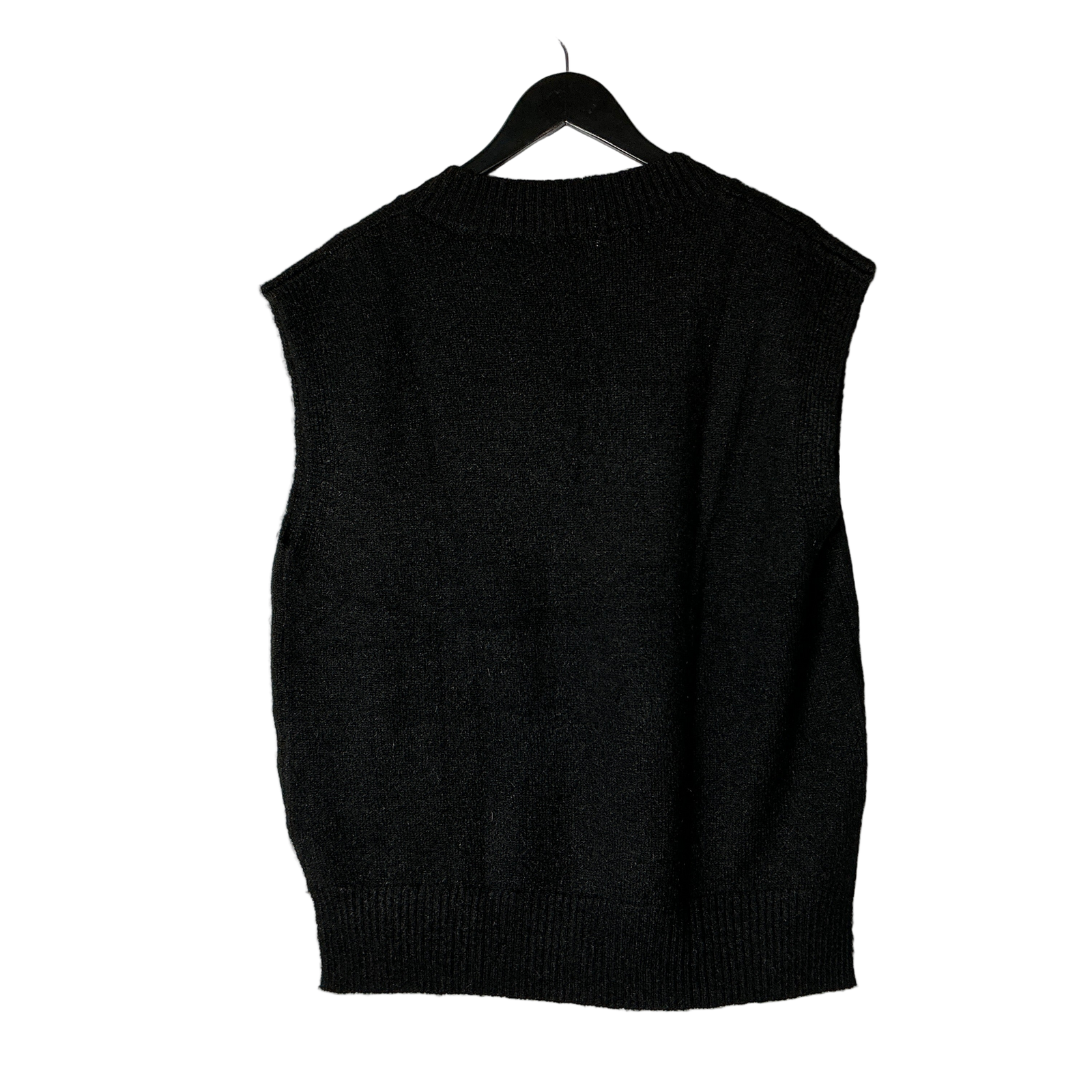 Black Wool Sweater Vest