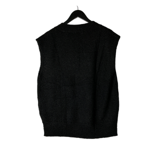 Black Wool Sweater Vest
