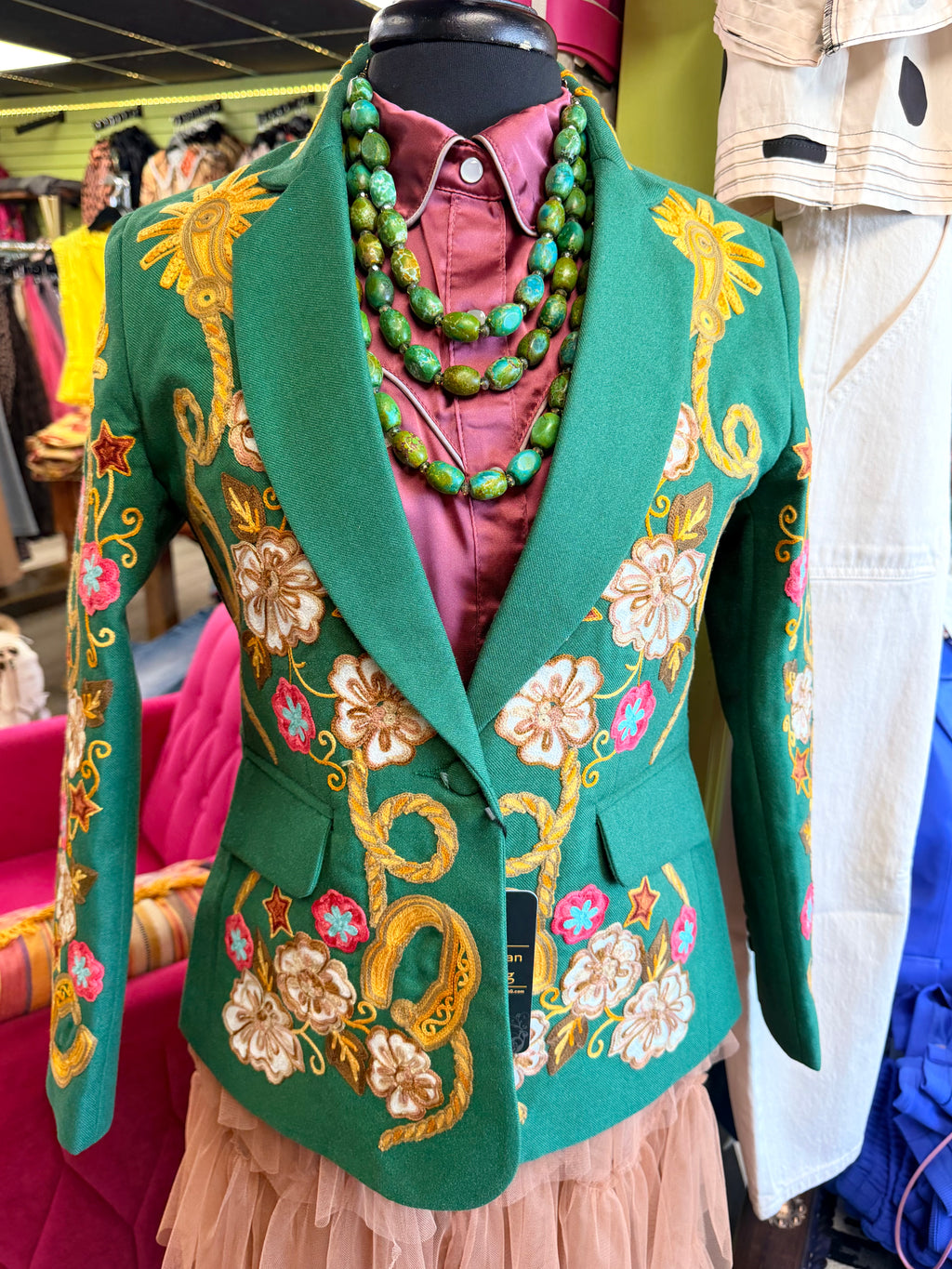 Green Bronc Rider Blazer