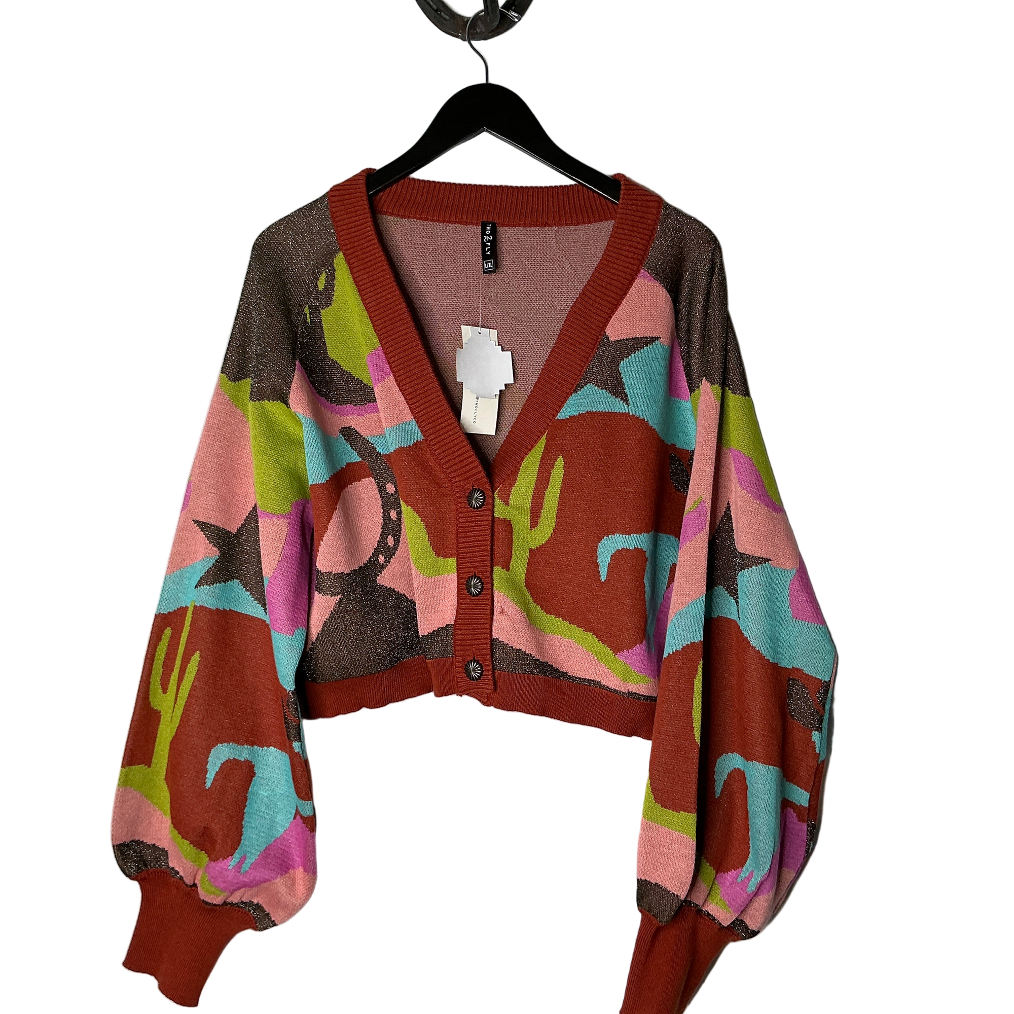 Desert Print Knit Sweater