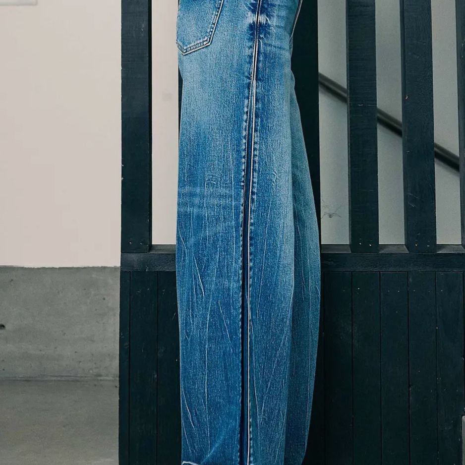 Palazzo Style Wide Leg Jeans