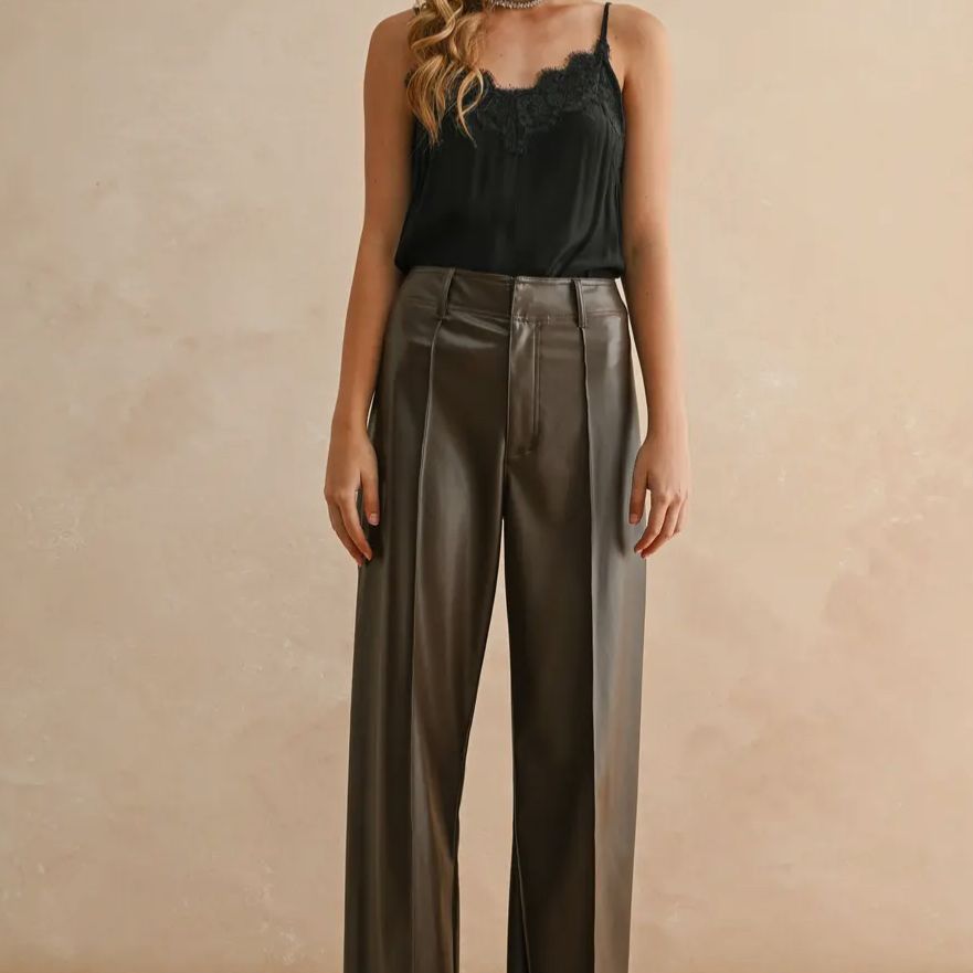 Front Pleater Straight Pants
