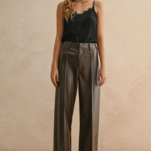 Front Pleater Straight Pants
