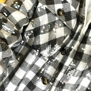 Sequin Check Jacket