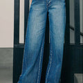 Palazzo Style Wide Leg Jeans