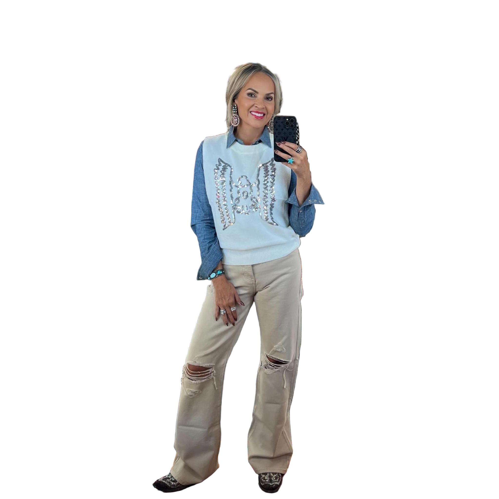 Silver Eagle Sweater Vest