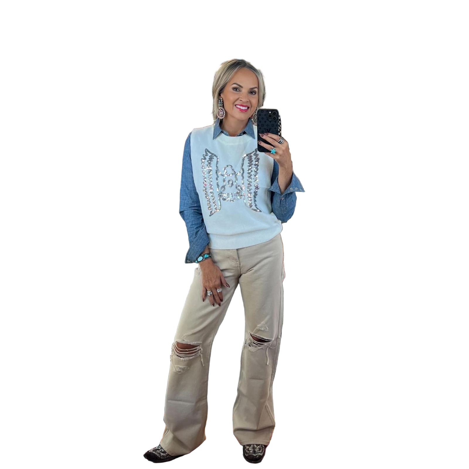 Silver Eagle Sweater Vest