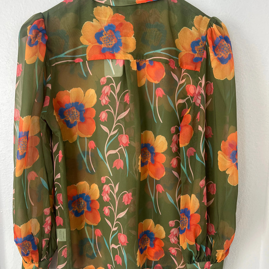 Olive Green Floral